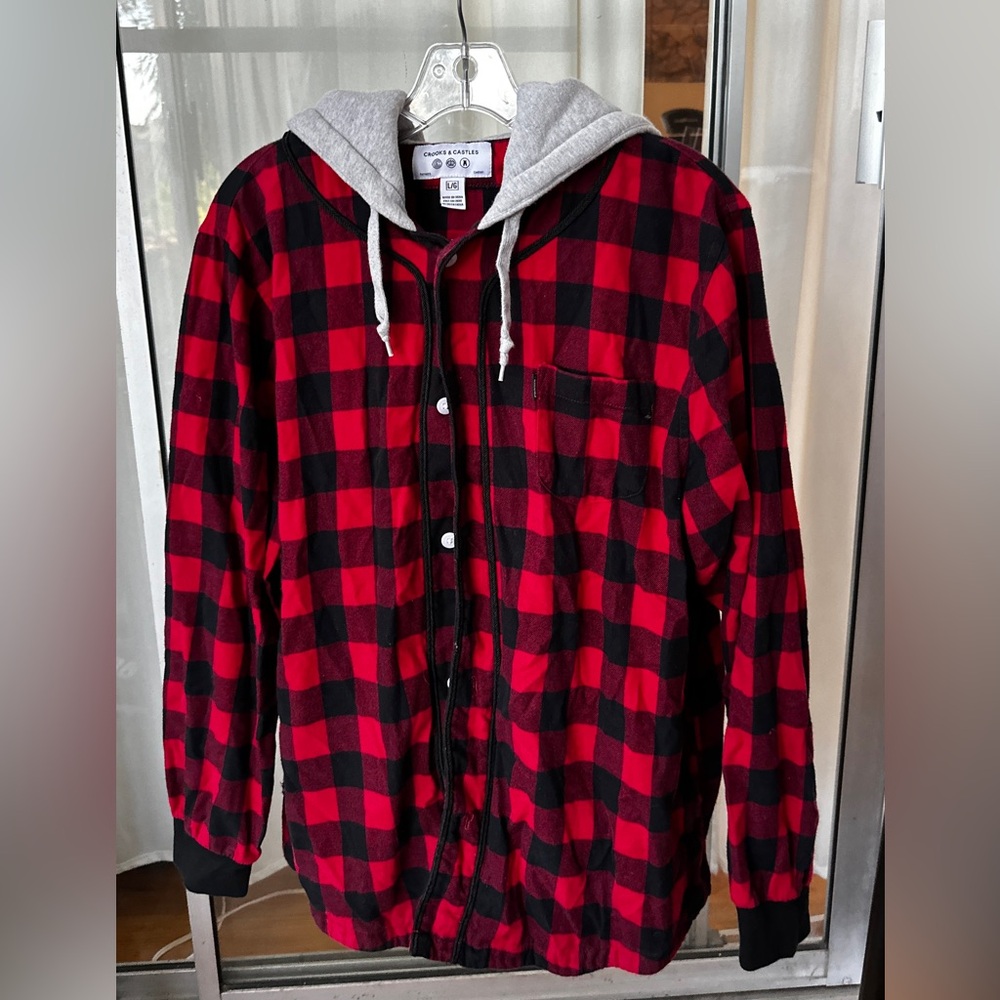 Crooks & Castles Flannel Hoodie
